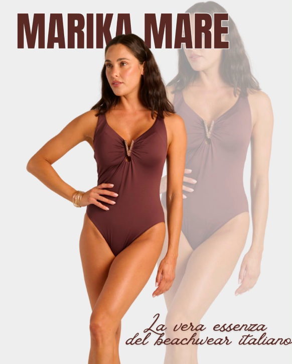 Costume intero BiQueen marchio marika mare Borgogna